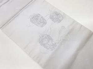 仕覆に花鳥・角倉文模様織出し名古屋帯